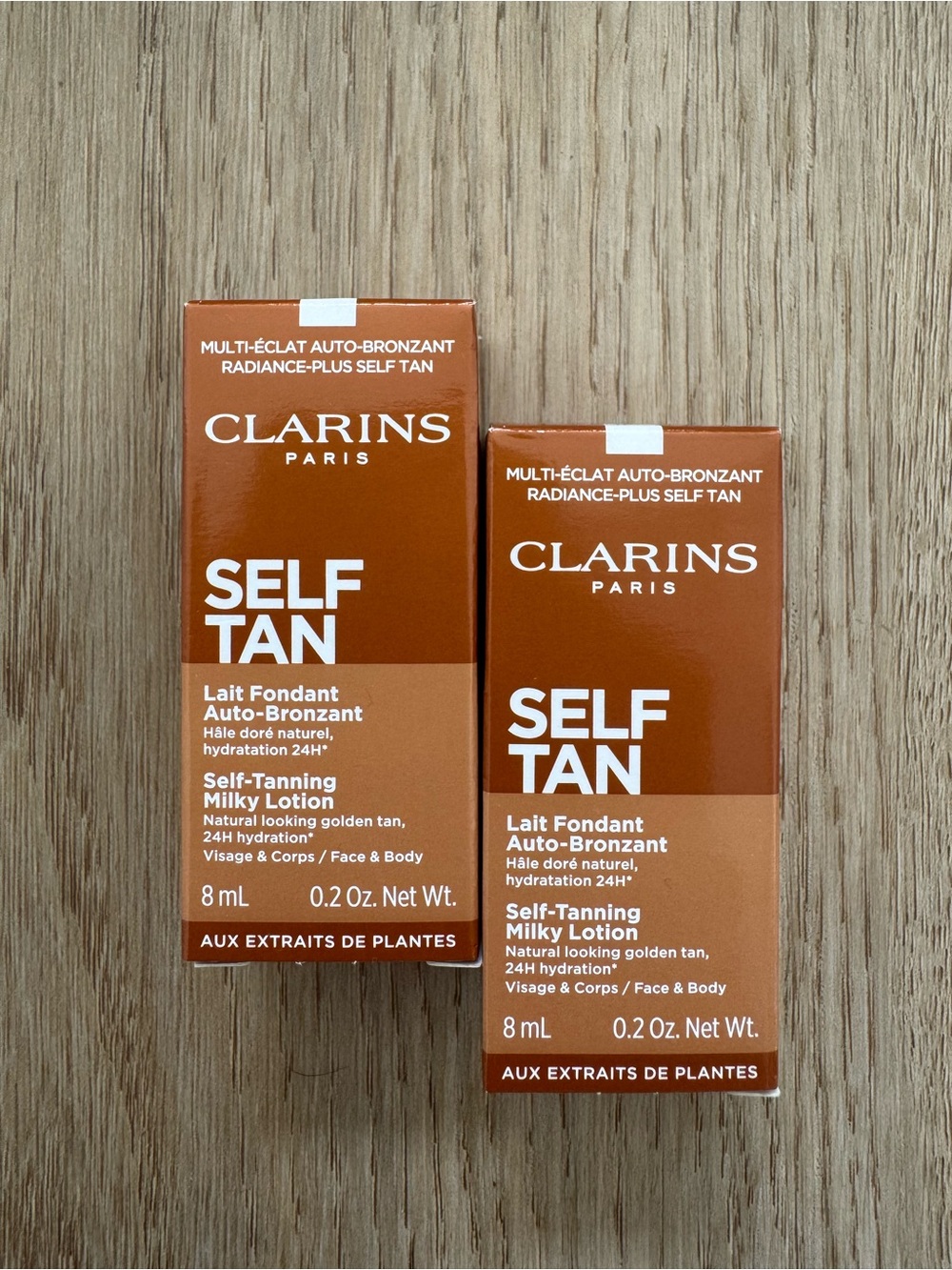 Clarins Self Tan Milky Lotion x2